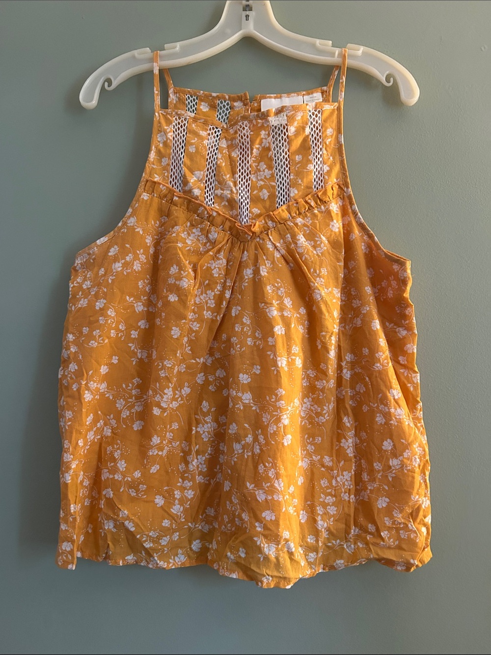 Maeve Anthropologie Martell Floral Halter Top Size M